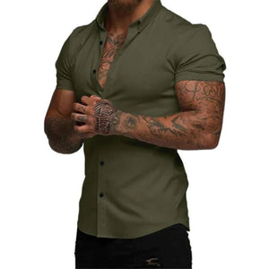 Camicia slim fit – 4-Way Flex, antipiega e adatta dall'ufficio alla palestra