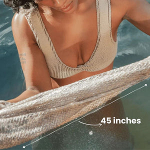 Asciugamano da bagno esfoliante africano in rete elastica