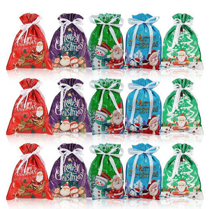 🎅🎁 Borsa regalo di Natale con coulisse