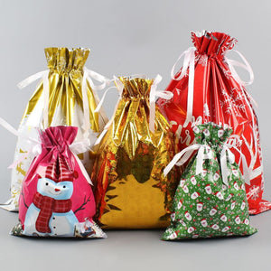 🎅🎁 Borsa regalo di Natale con coulisse