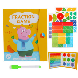 Puzzle con frazioni di libri magnetici per bambini