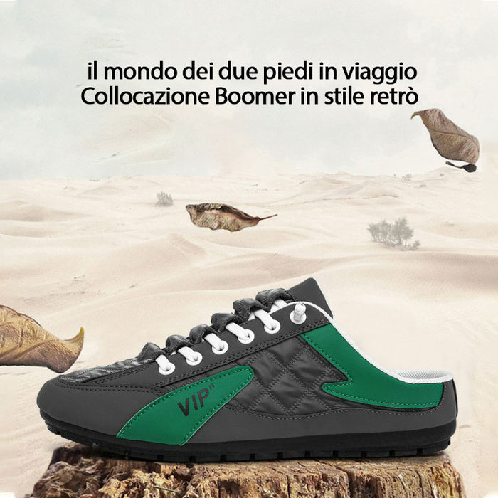 Sneaker da uomo con collo aperto