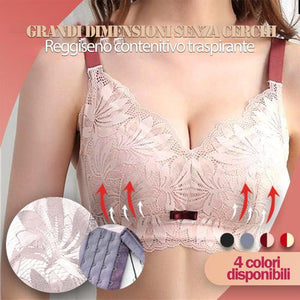 Reggiseno contenitivo traspirante oversize senza bordi