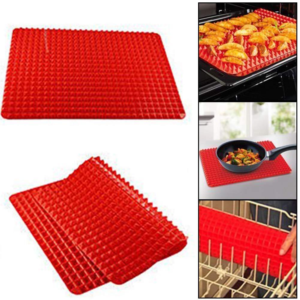 2 Tappetini Impasto Silicone Antiaderenti | 40x30 Cm Con Scala | Per Pane, Biscotti E Pizza - Foto 7