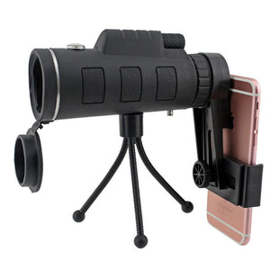 12X50 Telescopio monoculare ad alta potenza con adattatore per smartphone e treppiede