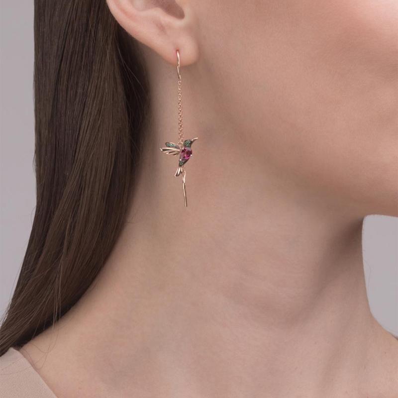 Orecchini donna a goccia con cristalli Swarovski avorio 007BC Orecchini donna a goccia con cristalli Swarovski avorio 007BC