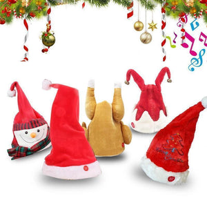 Cappello da Babbo Natale musicale elettrico