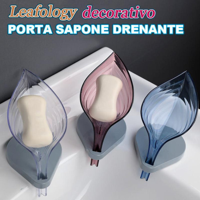 Portasapone Drenante Decorativo Leafology