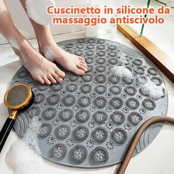 Cuscinetto in silicone per massaggio antiscivolo