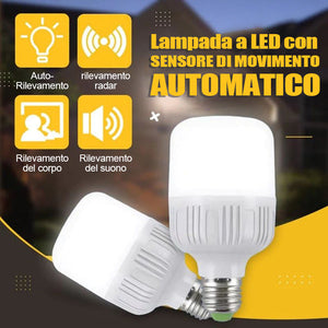 Lampada a LED con sensore di movimento automatico