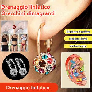 Orecchini linfodrenanti dimagranti