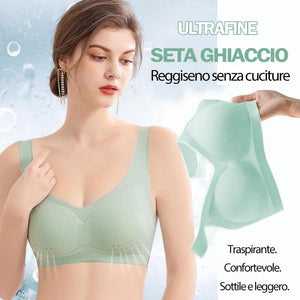 Reggiseno senza cuciture in seta di ghiaccio ultrasottile