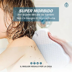 Spugna da bagno esfoliante super morbida