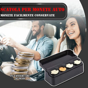 Scatola porta monete premium per auto