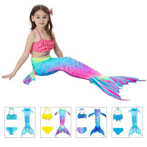 Costume da bagno bikini bambina coda a sirena