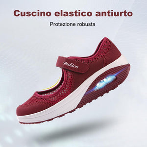 Scarpe da passeggio intime tessute volanti