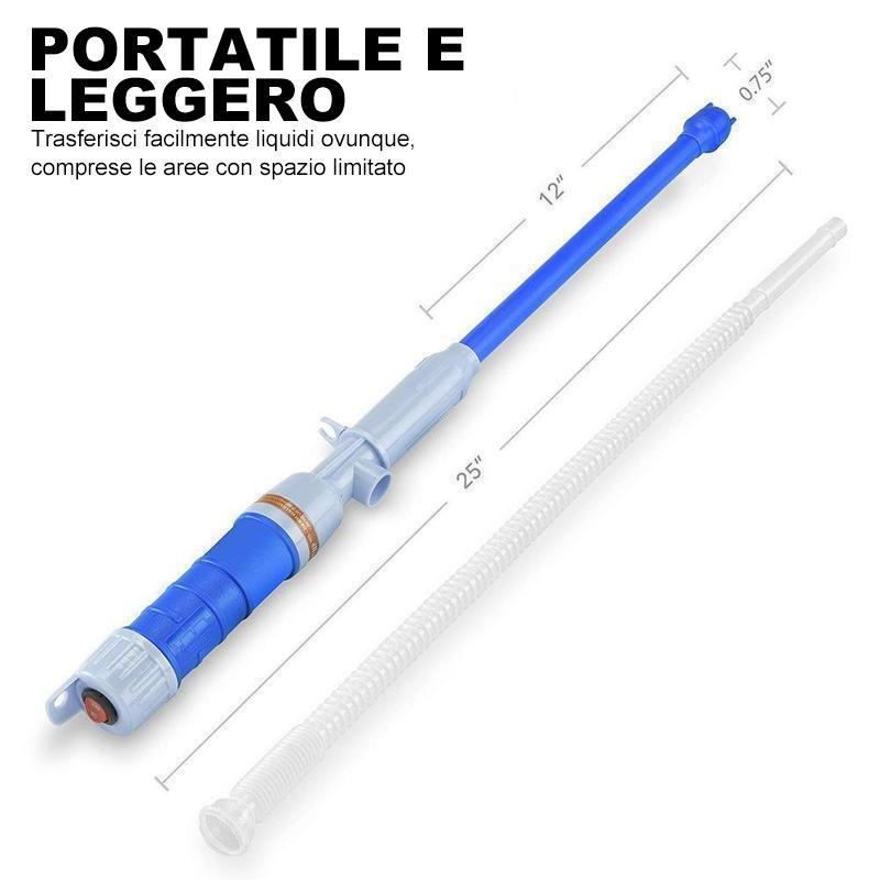 Pompa Elettrica A Batteria Per Liquidi - Trasferimento Benzina, Acqua, Olio Con Tubo Flessibile - Foto 2