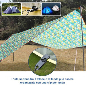 Clip per tenda riutilizzabile in linoleum