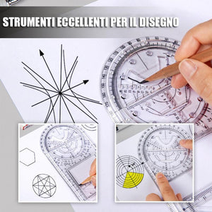 Righello Geometrico Multifunzionale