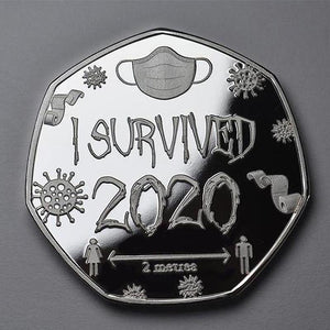 'I SURVIVED 2020' MONETA COMMEMORATIVA