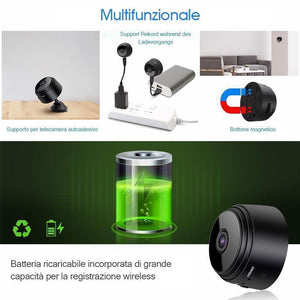 Mini telecamera WiFi magnetica 1080p