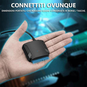 Cavo adattatore da USB 3.0 a SATA per unità HDD / SSD da 2,5 "/ 3,5"