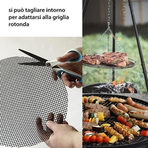 Tappetini per Barbecue, con Rete Antiaderente