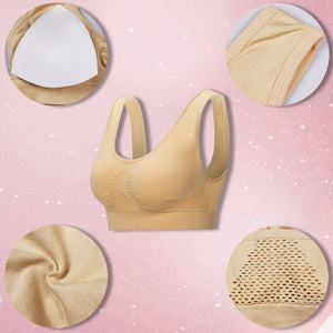 Reggiseno traspirante senza cuciture a figura intera elasticizzato