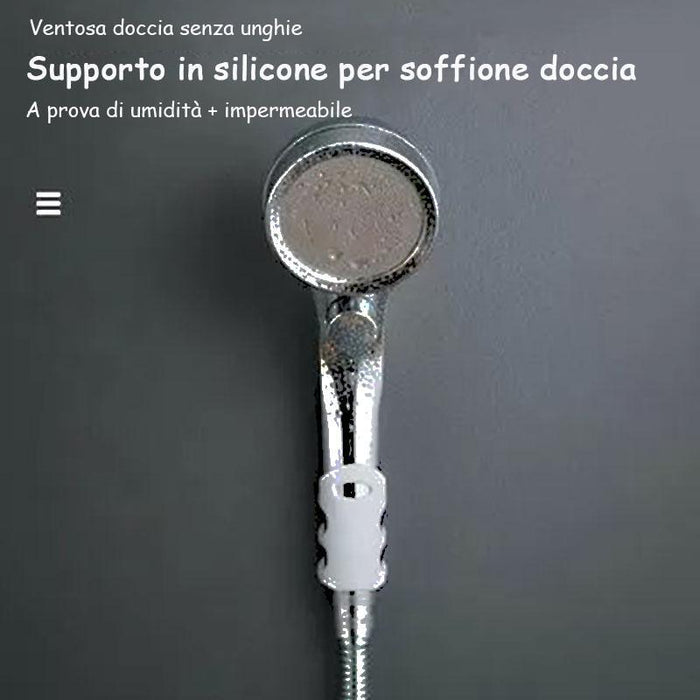 Supporto per soffione per doccia in silicone