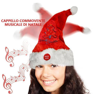 Cappello da Babbo Natale musicale elettrico