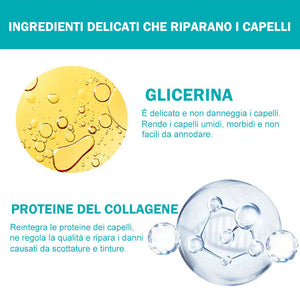 Crema correttrice di proteine per capelli lisci