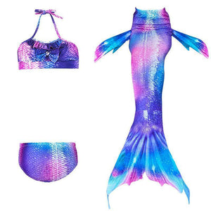 Costume da bagno bikini bambina coda a sirena