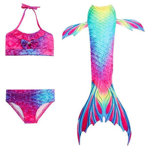 Costume da bagno bikini bambina coda a sirena