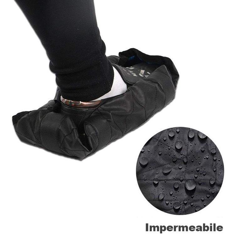 Copriscarpe Impermeabili Unisex Copriscarpe Riutilizzabili In Plastica PVC Antiscivolo Protezione Addensata Da Viaggio All'aperto Campeggio - Foto 12