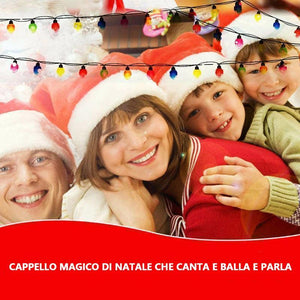 Cappello da Babbo Natale musicale elettrico