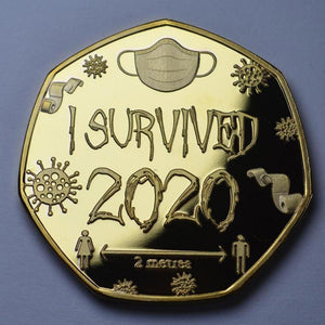 'I SURVIVED 2020' MONETA COMMEMORATIVA