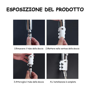 Supporto per soffione per doccia in silicone