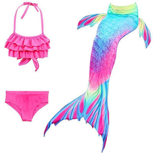 Costume da bagno bikini bambina coda a sirena