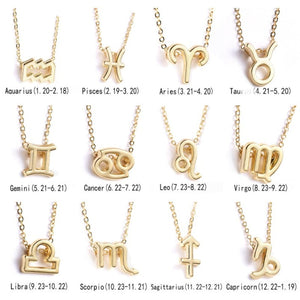 Collana con 12 segni zodiacali