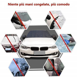 Copertura magnetica per parabrezza dell'auto