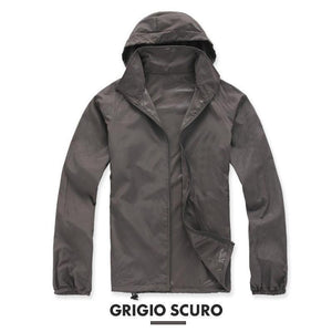 GIACCA A VENTO IMPERMEABILE LEGGERA E ANTI-UV, UNISEX