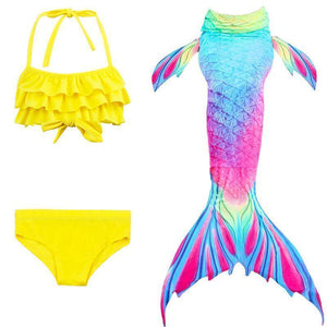 Costume da bagno bikini bambina coda a sirena